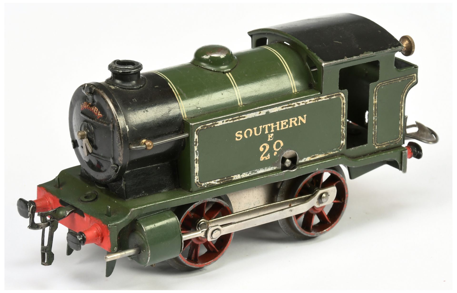 Hornby O Gauge No.1 0-4-0 Tank Loco Southern green No.29, clockwork