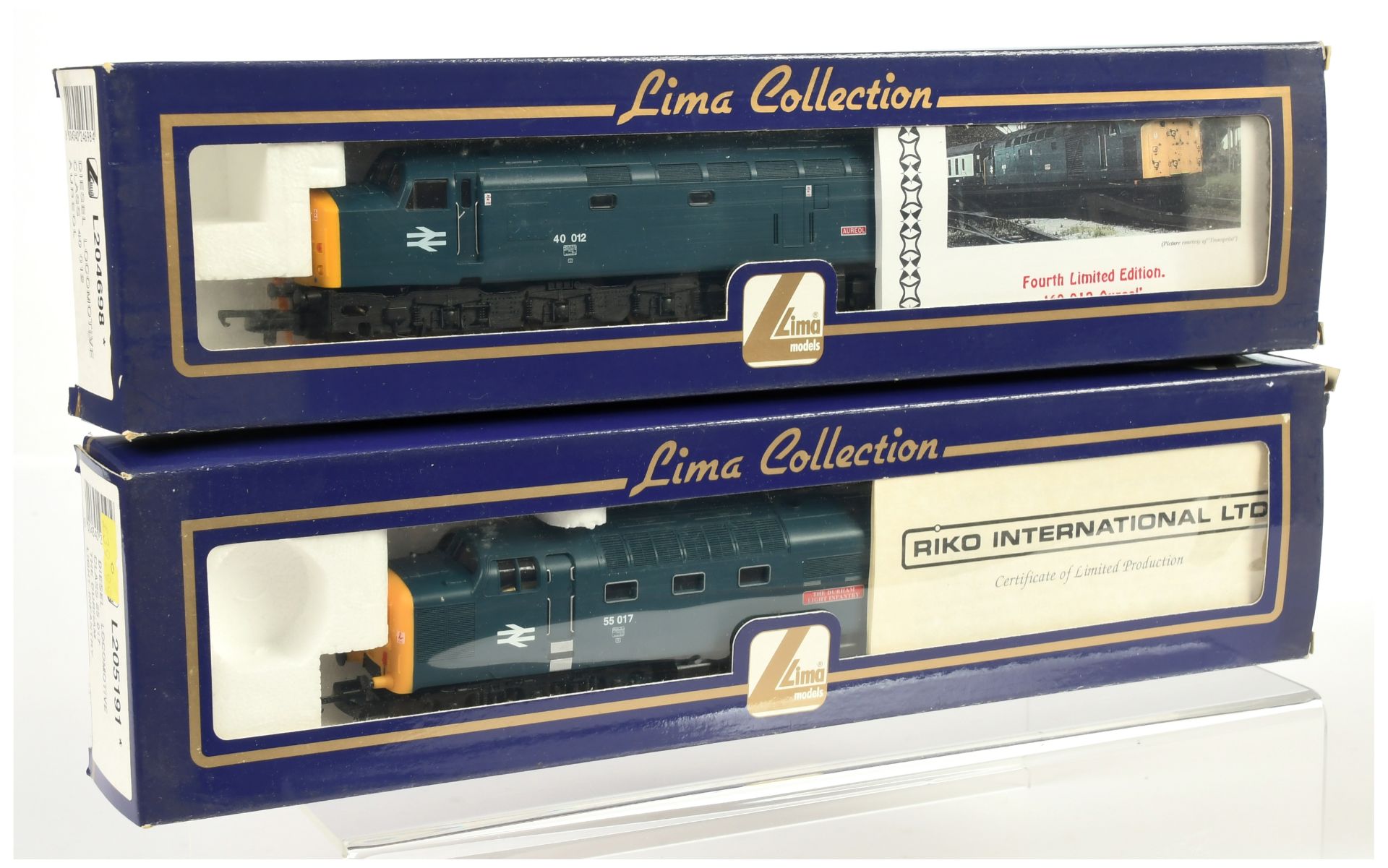 Lima OO Pair Class 40 & 55 Ltd Edition Diesel Loco's.