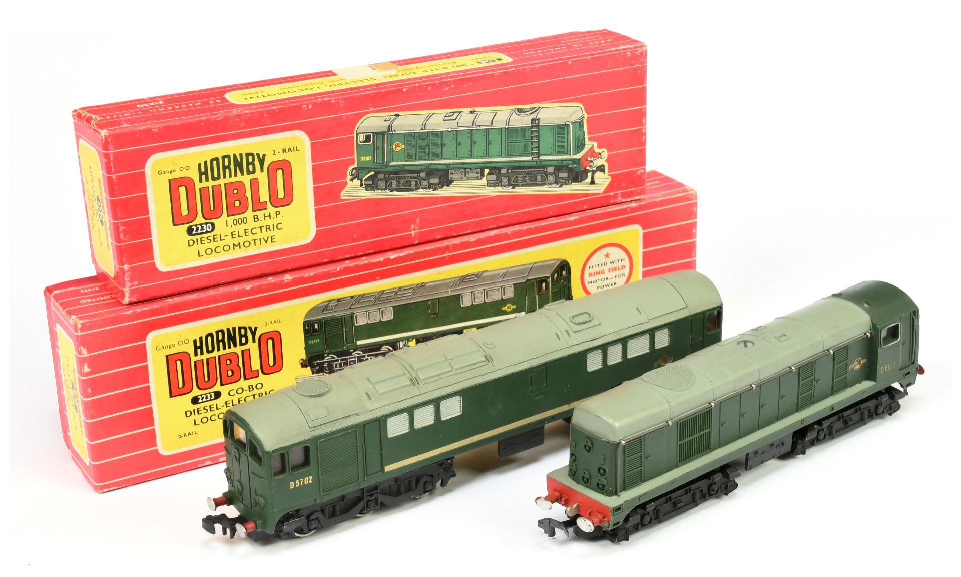 Hornby Dublo 2-rail pair of Diesel Locomotives comprising of 