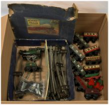 Hornby O Gauge Train Set + other rolling stock.