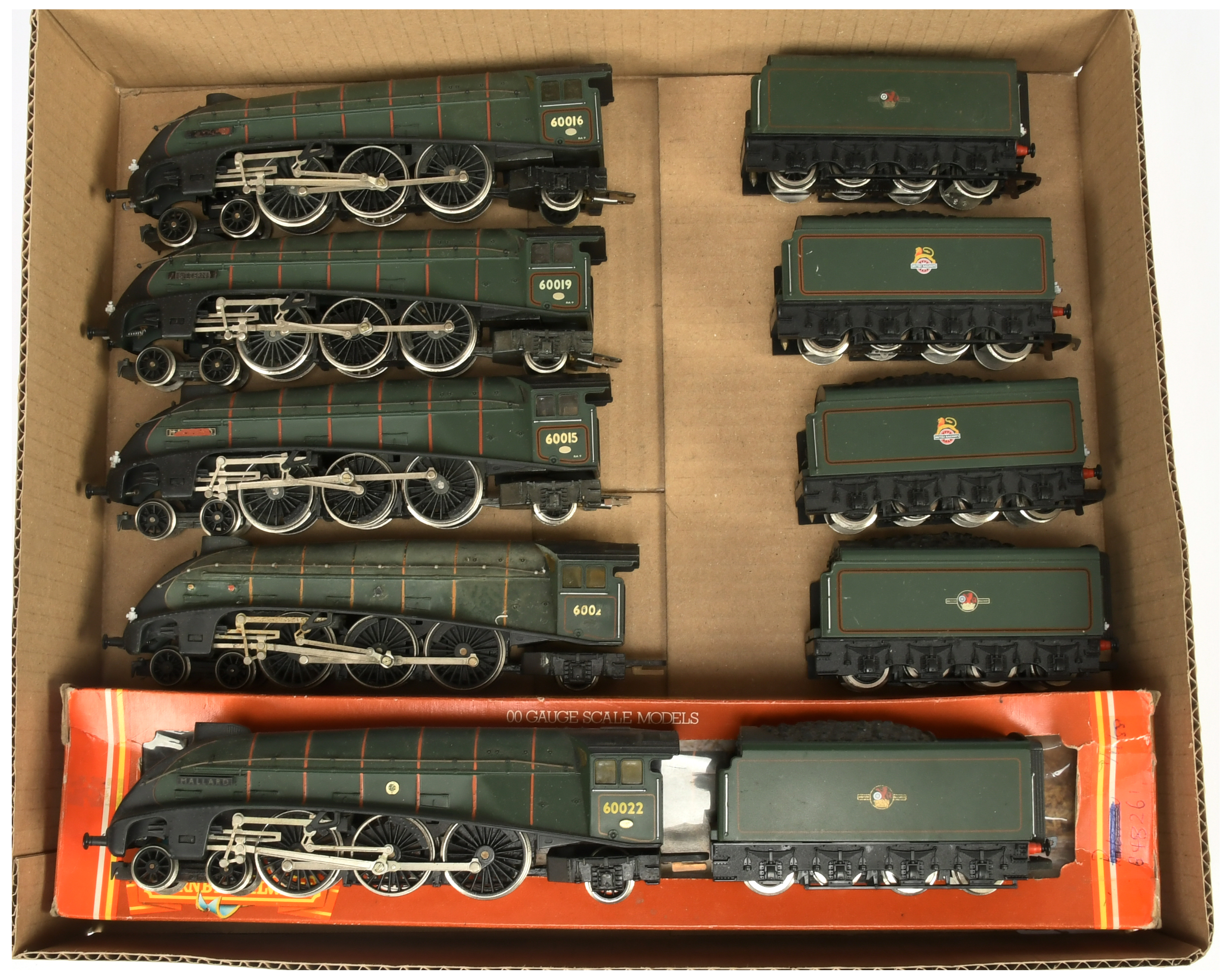 Hornby GB OO Group of mainly unboxed A4 loco's. 