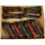 Hornby Dublo 3-rail group of Repainted LMS 2-6-4 Standard Class 4 Steam Tank Locomotives