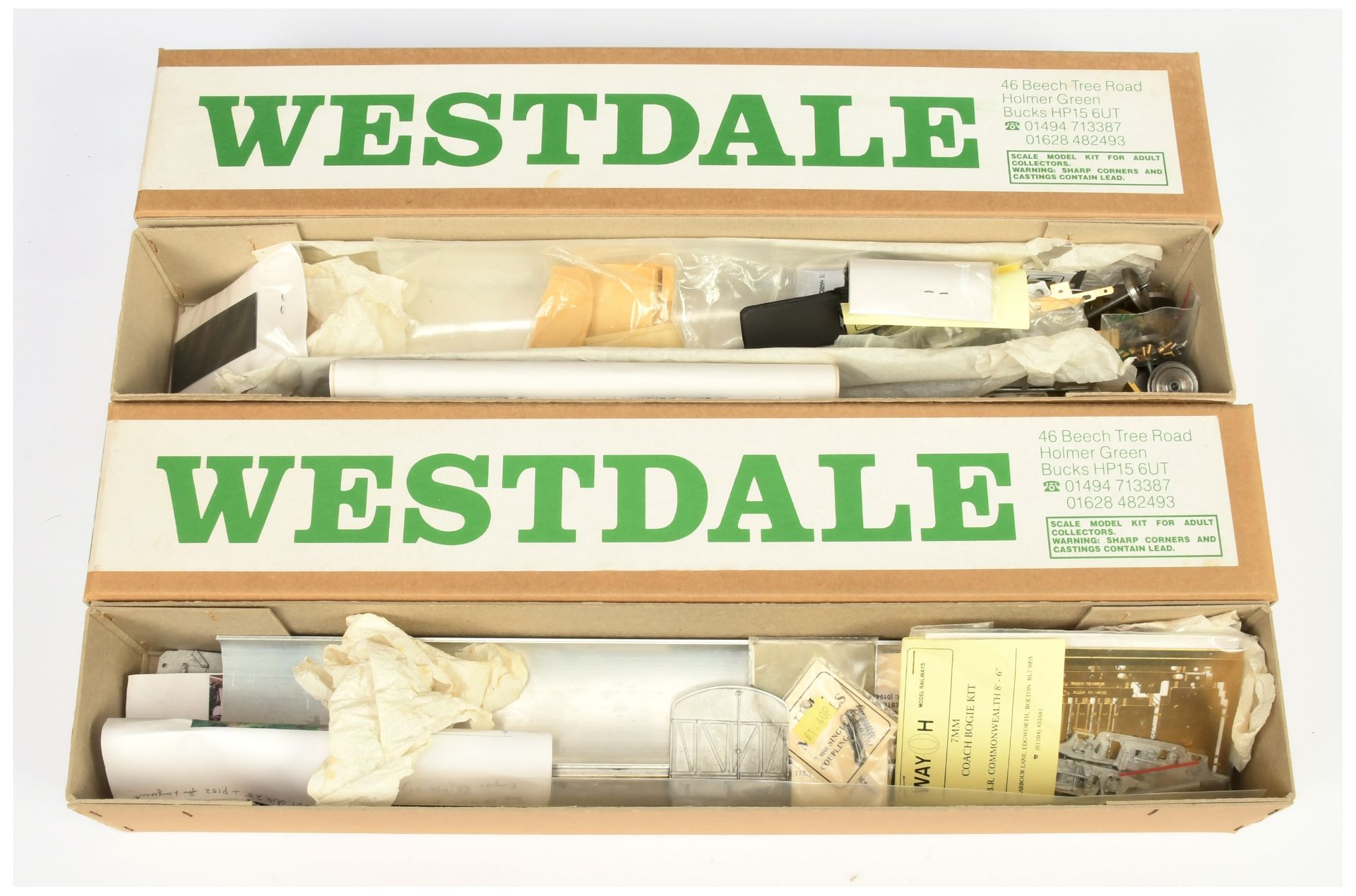 Westdale O Gauge British Orient Express Baggage & Luggage Van Kits