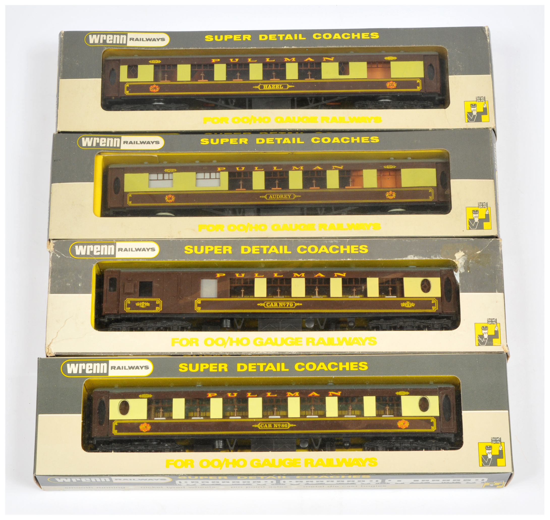 Wrenn group of brown and cream Pullman Coaches to include 