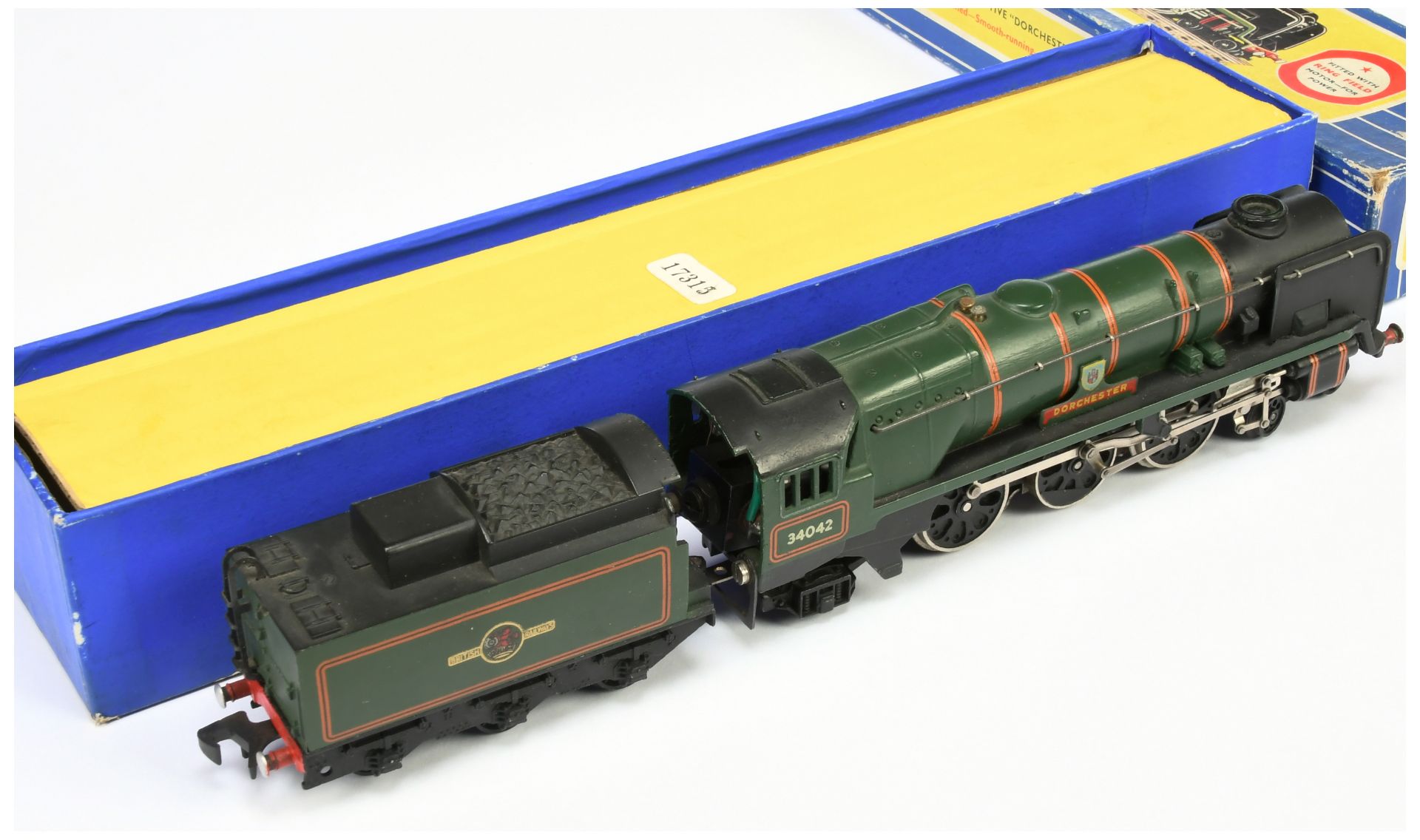 Hornby Dublo 3-rail 3235 4-6-2 BR West Country Class Steam Locomotive No. 34042 "Dorchester" - Bild 2 aus 3