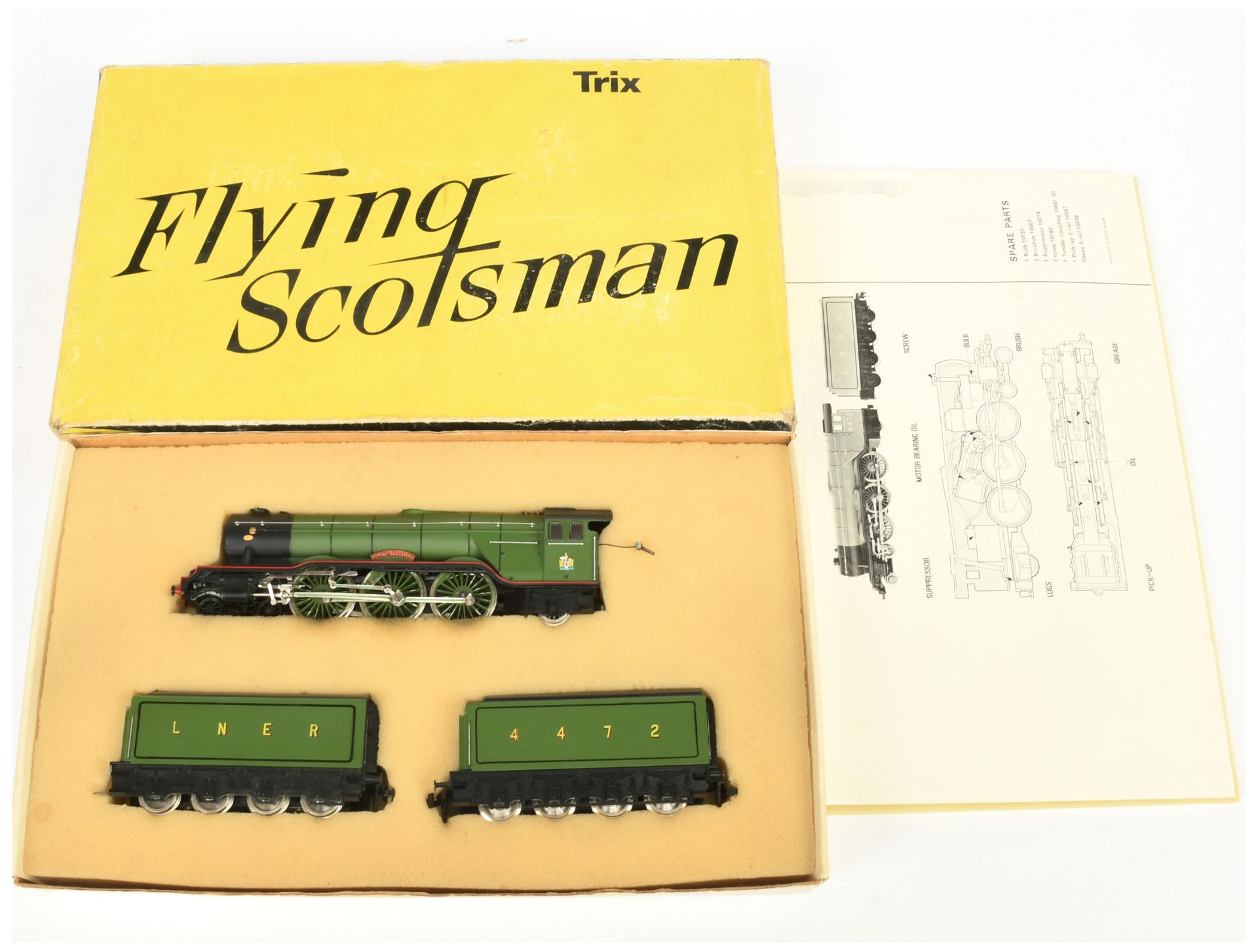Trix Trains OO 1180 4-6-2 LNER Green A3 Flying Scotsman Twin Tender Set