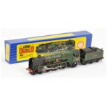 Hornby Dublo 2-rail 3235 4-6-2 BR green rebuilt West Country Class Steam Locomotive No. 34042 "Do...