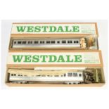 Westdale O Gauge Pair GWR Auto Trailer kits. 