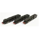 Hornby Dublo 3-rail group of 3x 2-8-0 BR black 8F Class No. 48158