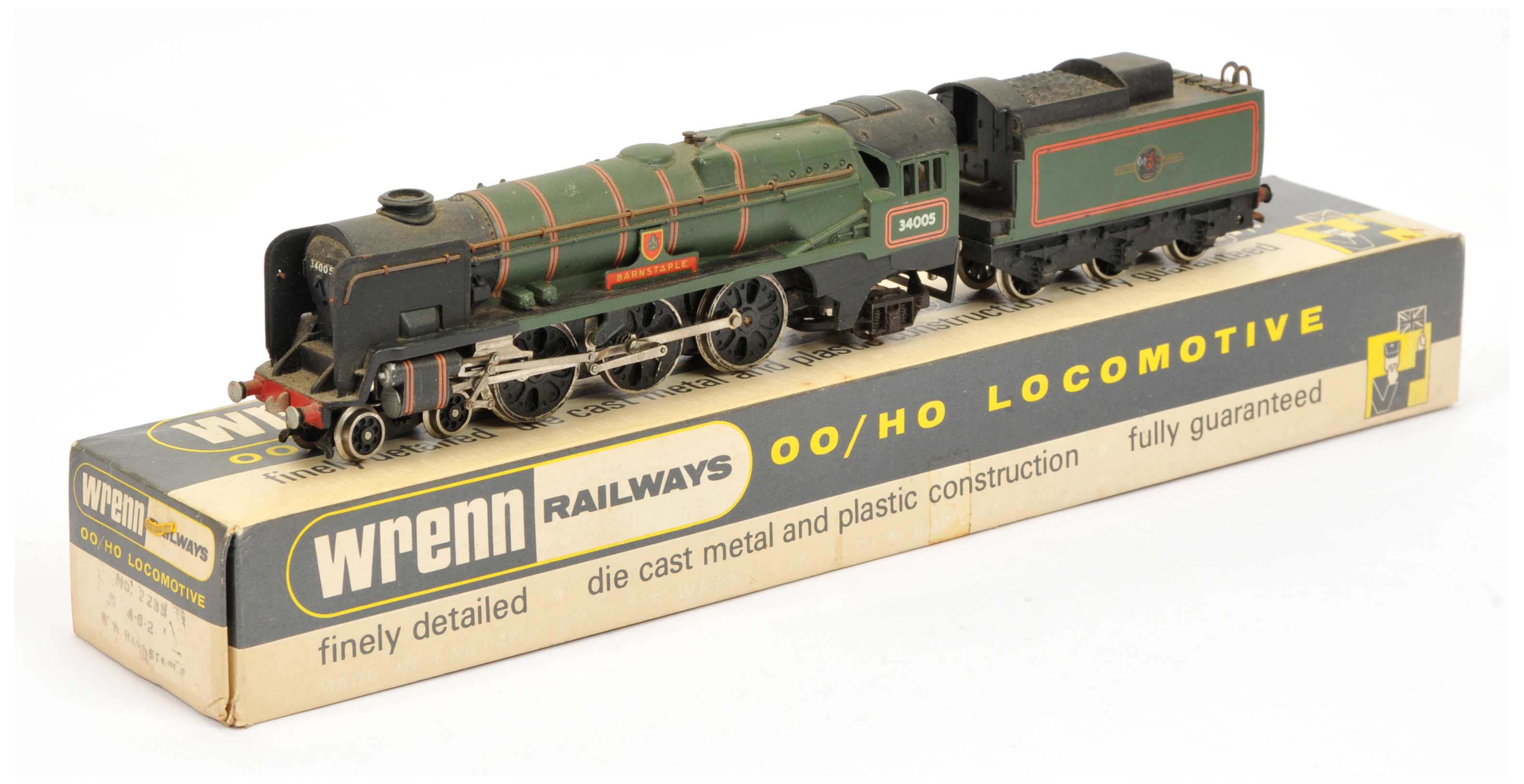 Wrenn Railways OO 2235 4-6-2 BR Green 34005 Barnstaple Loco. 