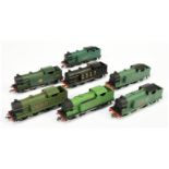 Hornby Dublo 3-rail group of Repainted LNER and GWR 0-6-2 N2 Class Steam Locomotives