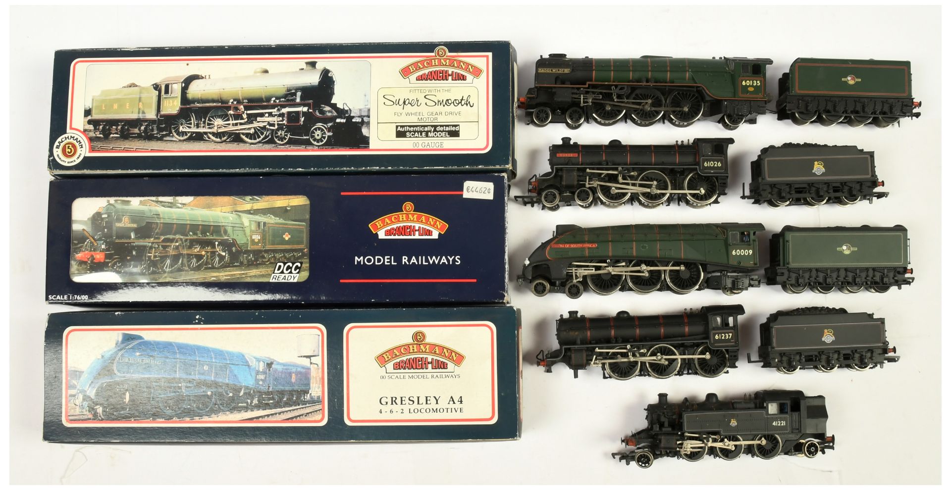 Bachmann OO Group 5x of Steam Loco's.