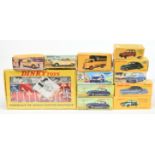 Dinky (Atlas Editions) - a boxed group of cars and accessories 