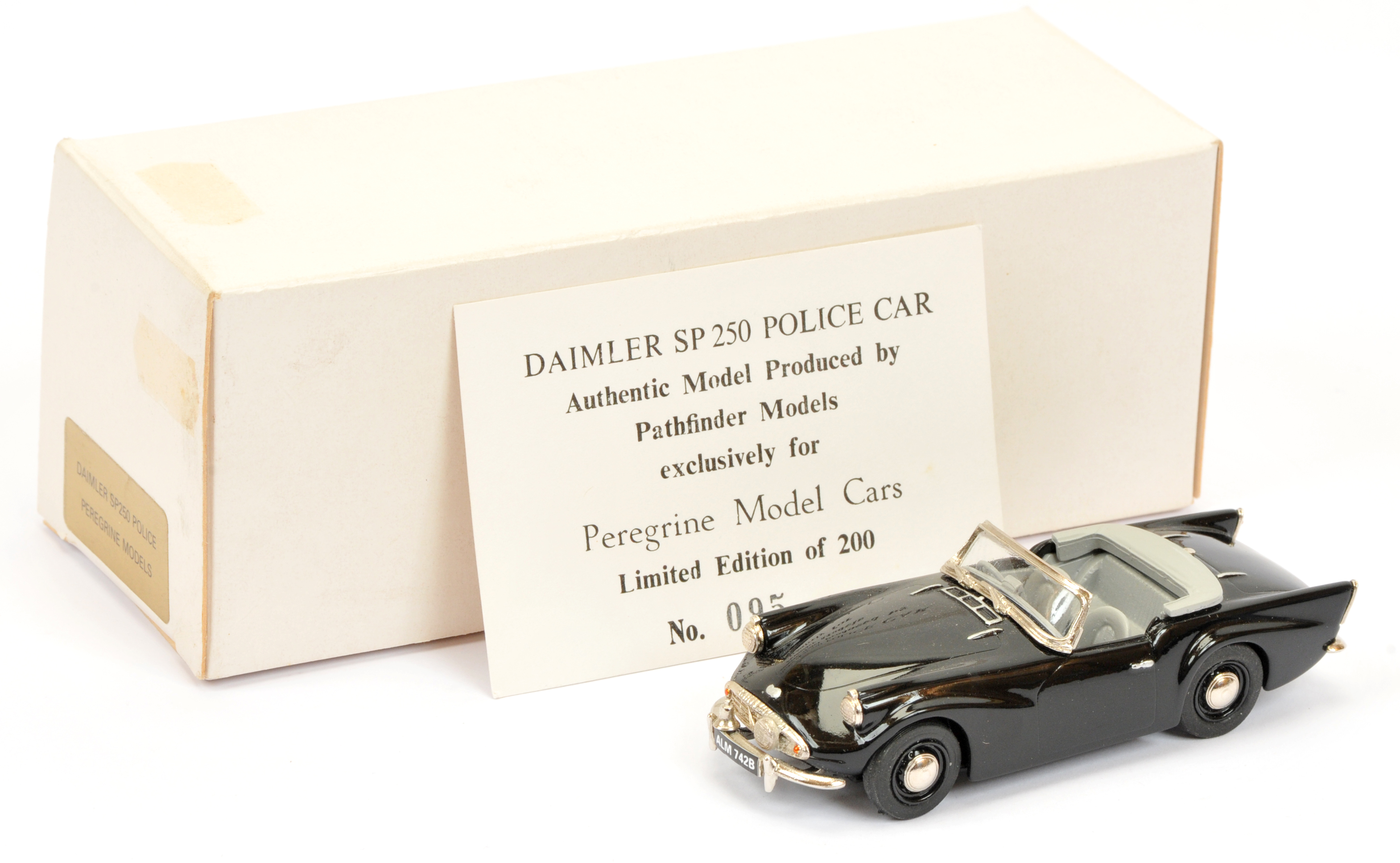 Pathfinder Models (Peregrine Models) Daimler SP250 Police car