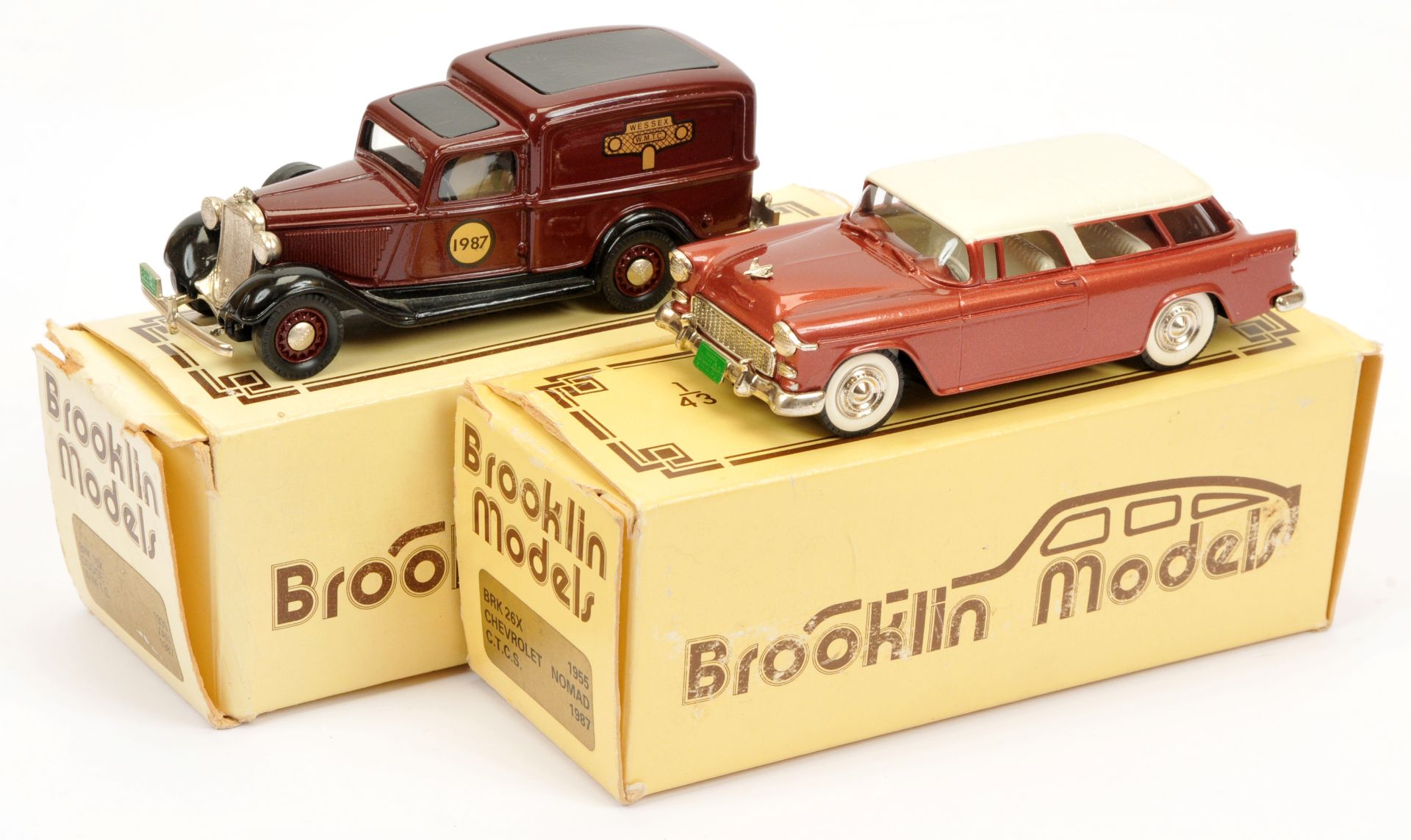 2 x Brooklin Models to include BRK26X Chevrolet Nomad 