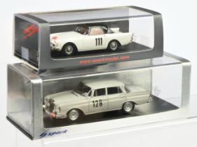 Pair of Spark model Rally cars - S1004 Mercedes