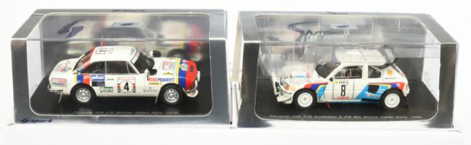 Pair of Spark Model Rally Cars