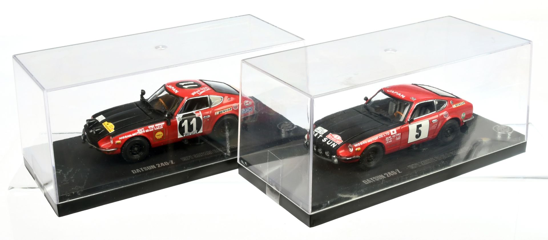 Pair of Kyosho Datsun 240-Z Rally cars -