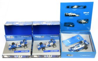 Group of Slot cars to include SCX Vintage, Tyrrell Ford,