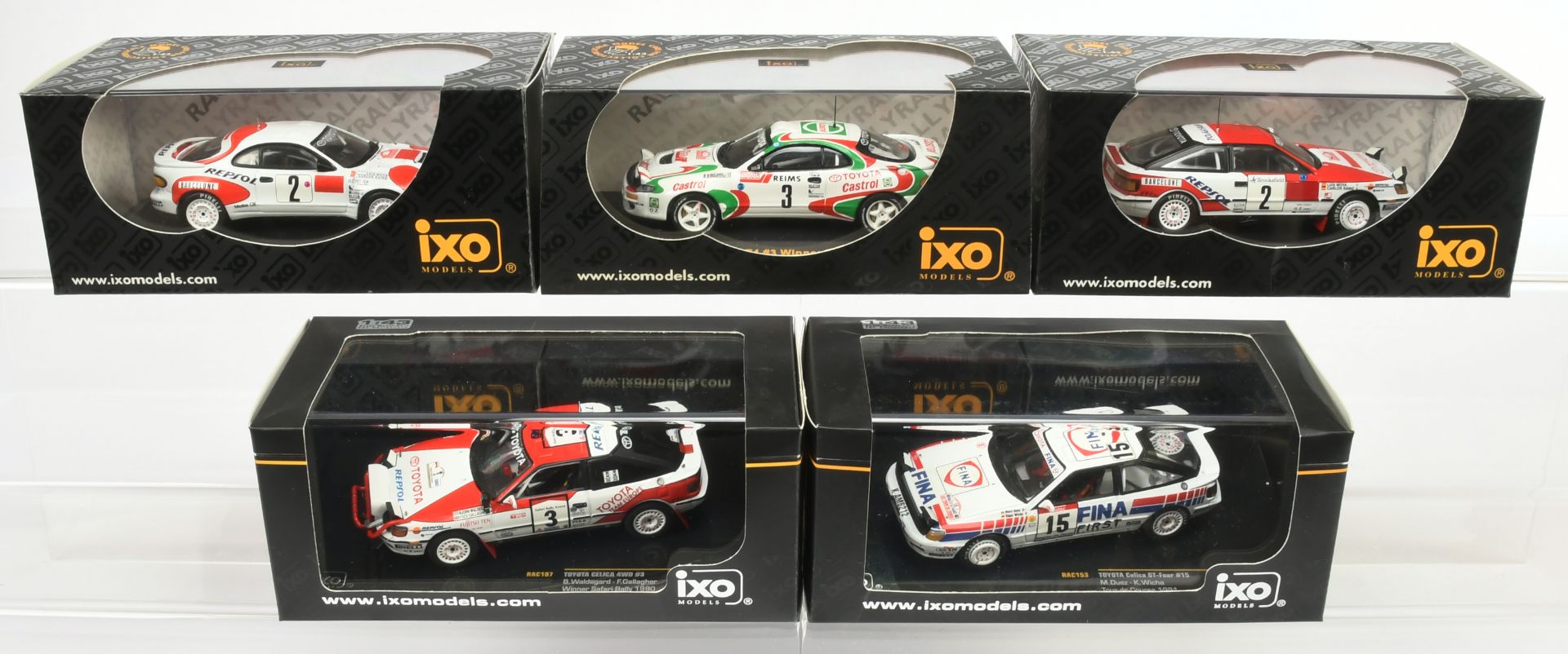 Ixo Models (1/43 Scale) a group of Toyota Celica