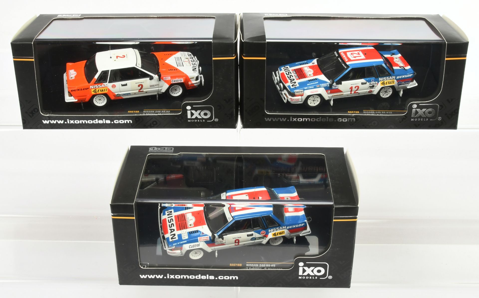 Ixo Models (1/43 Scale) group of Nissan 240