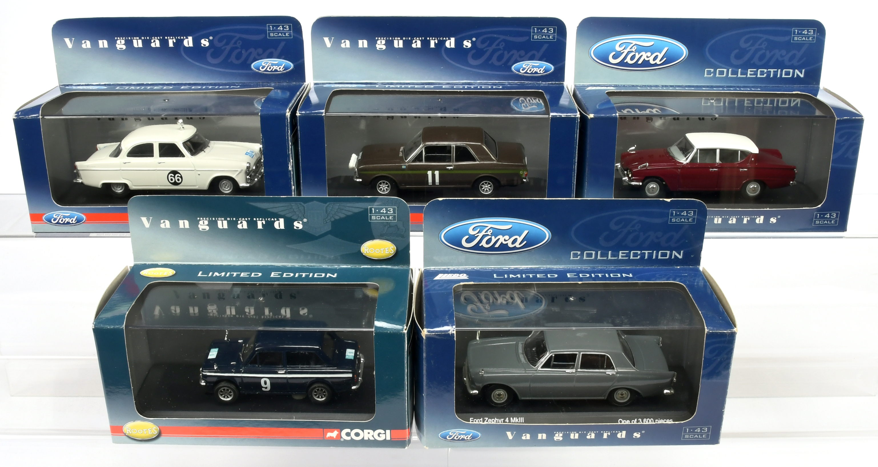 Vanguards Corgi a boxed group of Ford Collection models 