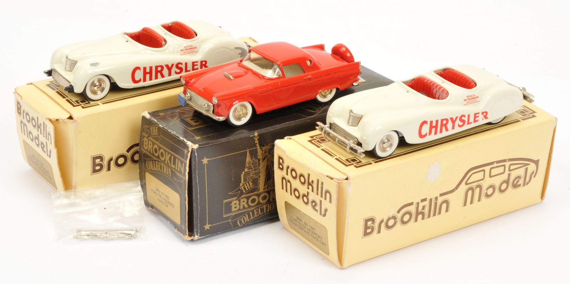 Brooklin Models group of cars to include NO.BRK13 Ford Thunderbird Hardtop -