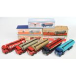 Dinky Toys group of Type1 and Type 2 Foden Tankers 