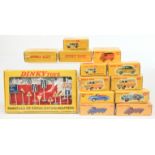 Dinky (Atlas Editions) - a boxed group of cars and accessories 