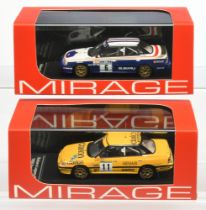 Pair of Mirage model cars -