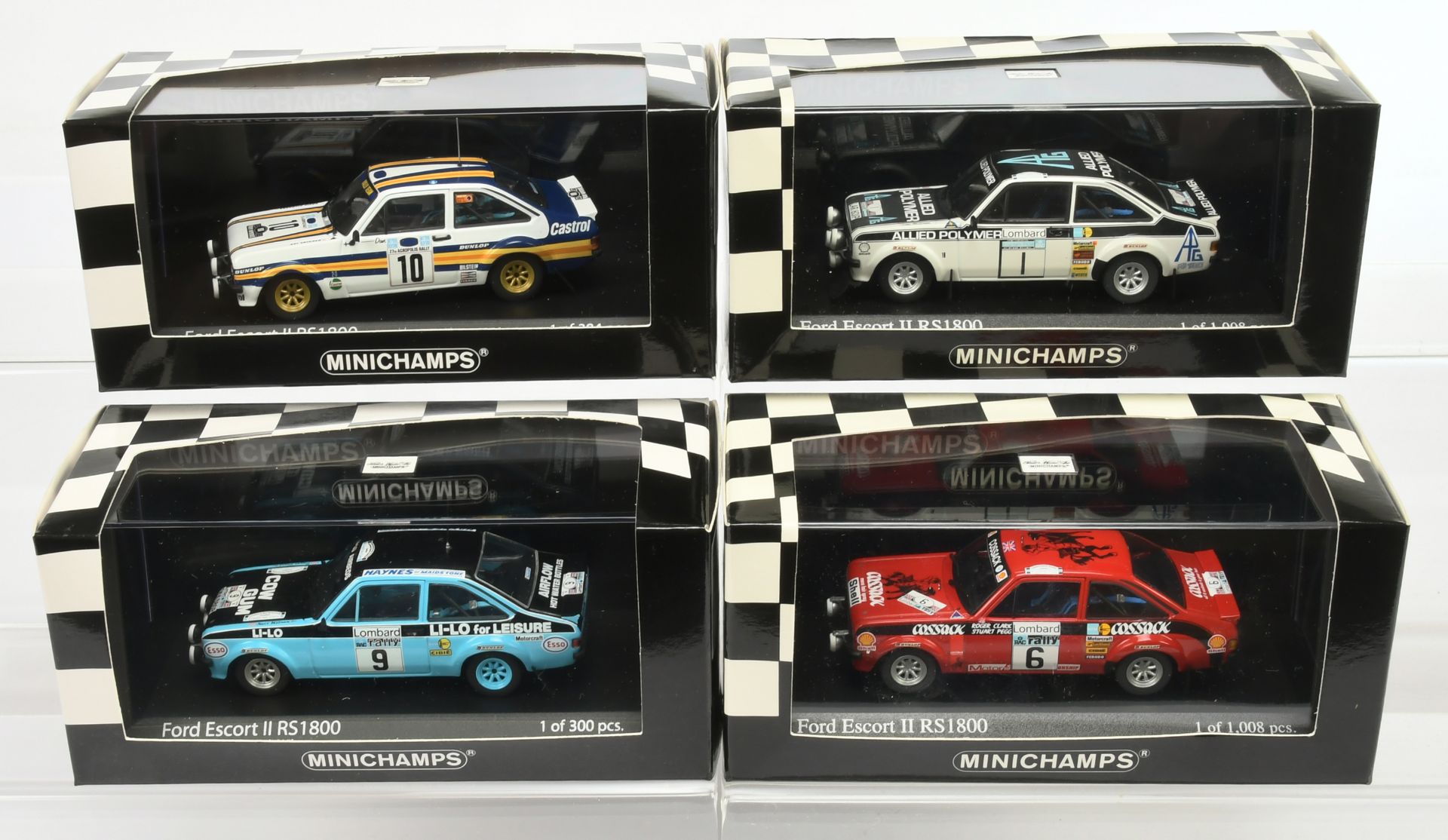 Group of Minichamps to include 400 758401 Ford Escort II 