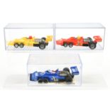 Scalextric group of Spanish slot cars.