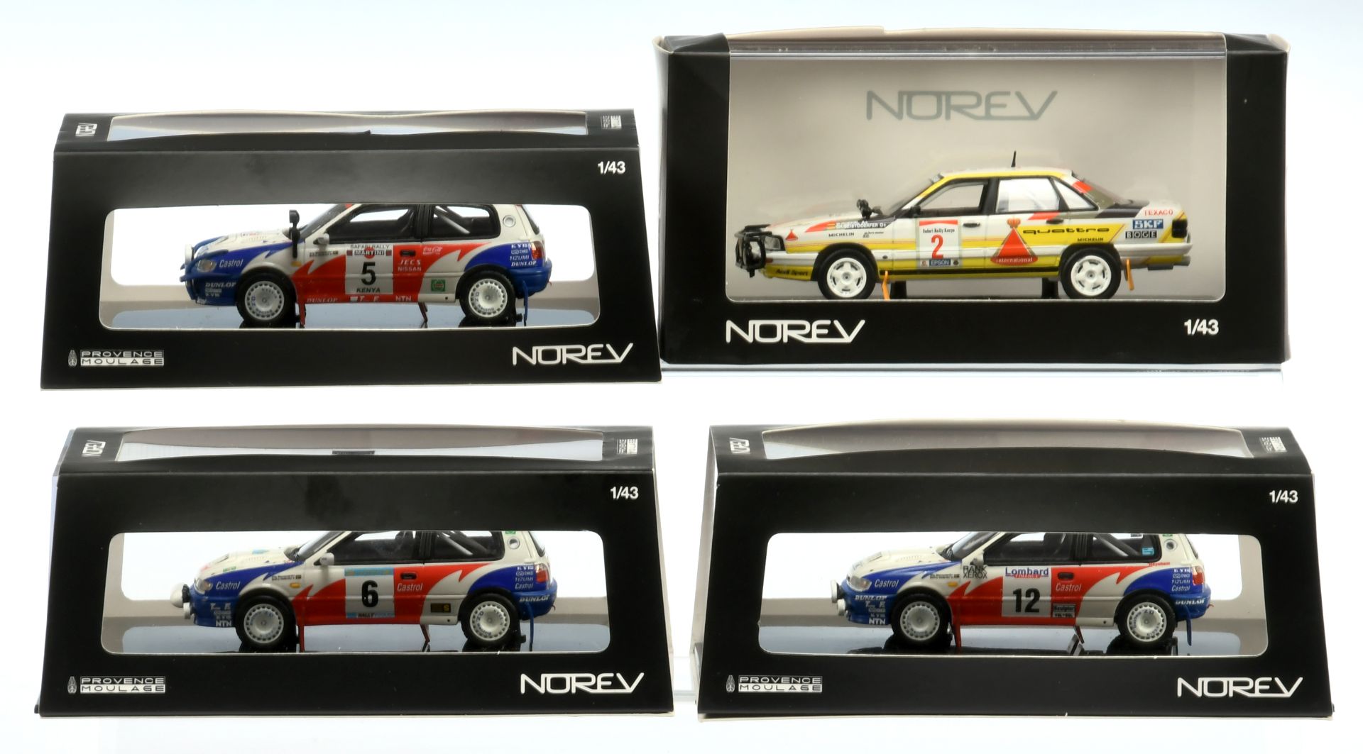 Norev (1/43 Scale) a group of Rally models 