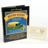 John Ramsay's 6th edition certificate with British Diecast Model Toys Catalogue