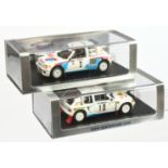 Pair of Spark model Rally cars
