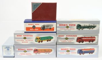 Dinky (Atlas Editions) - a boxed group of models to include 514 Guy Van