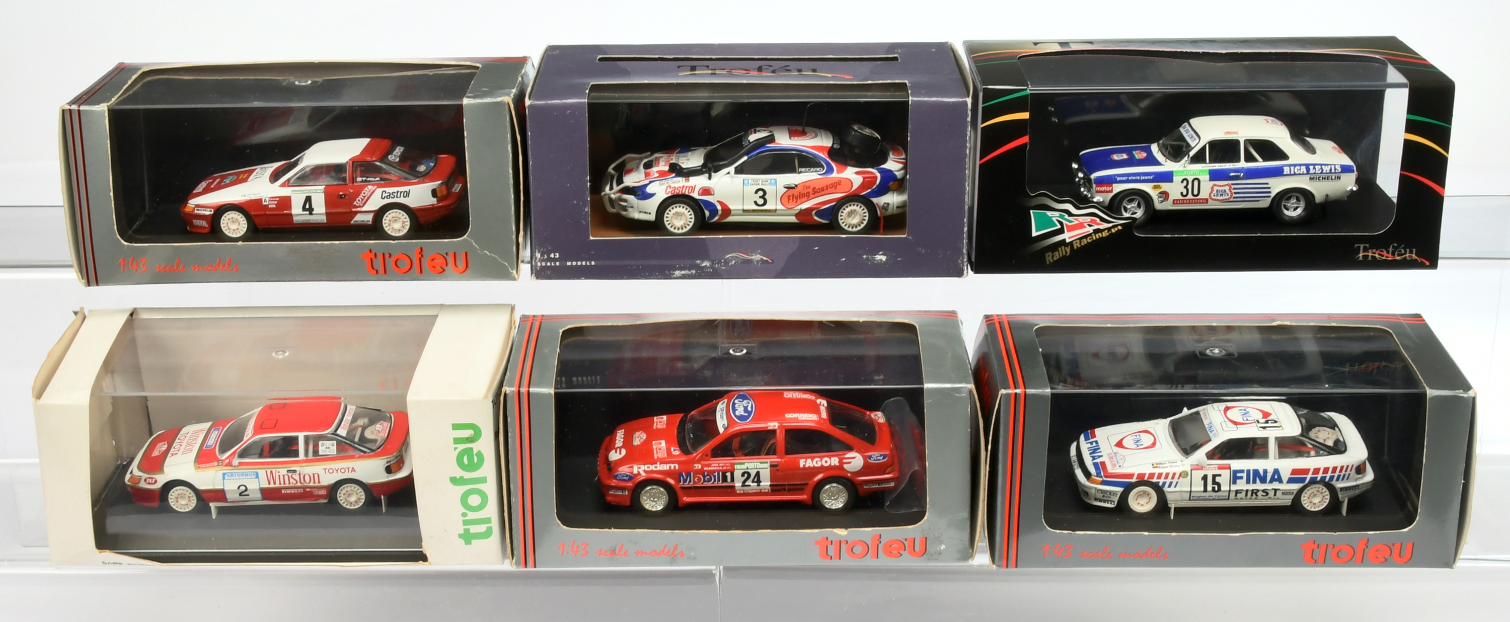 Trofeo (1/43 Scale) a group of Ford and Toyota -