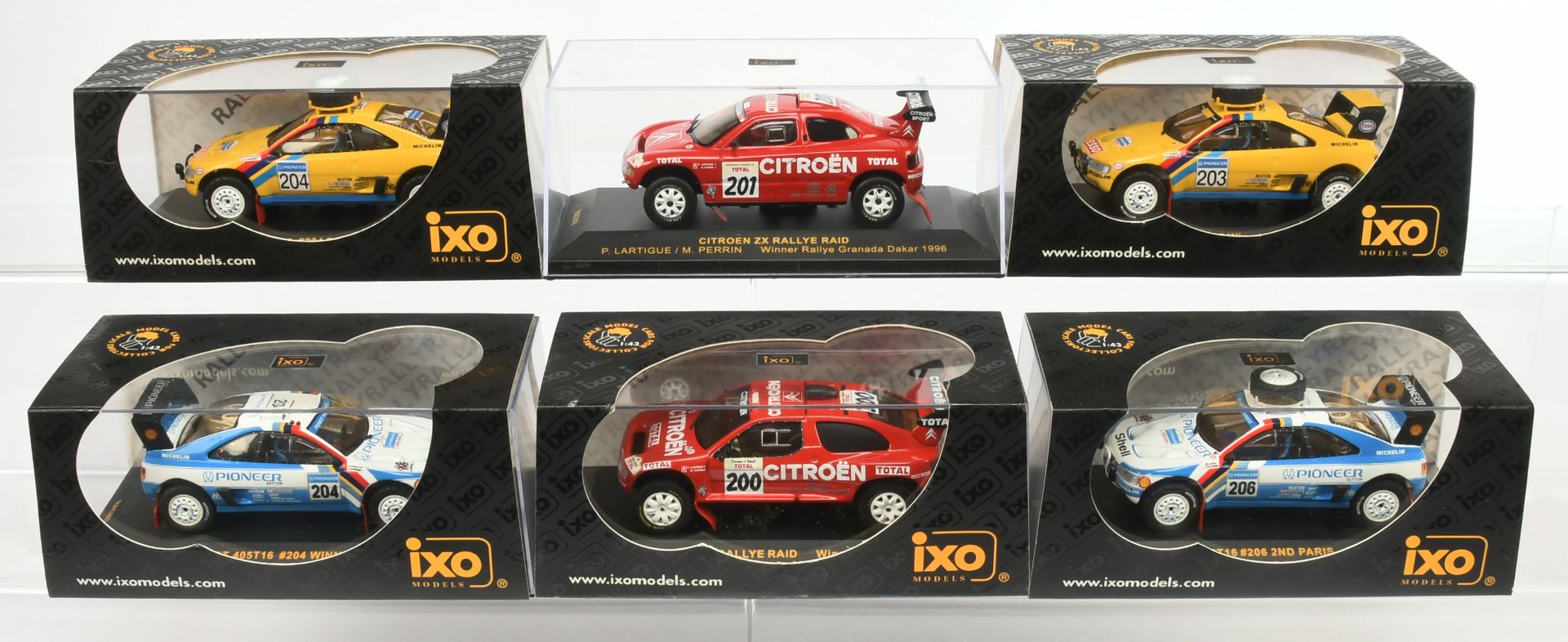 Ixo Models (1/43 Scale) group of Peugeot & Citroen ZX RallyRide
