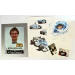 Pair of paints 1x signed by Ken Tyrrell, 1 x signed by Mika Salo