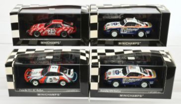 Group of Minichamps Porsche 959 Rally cars