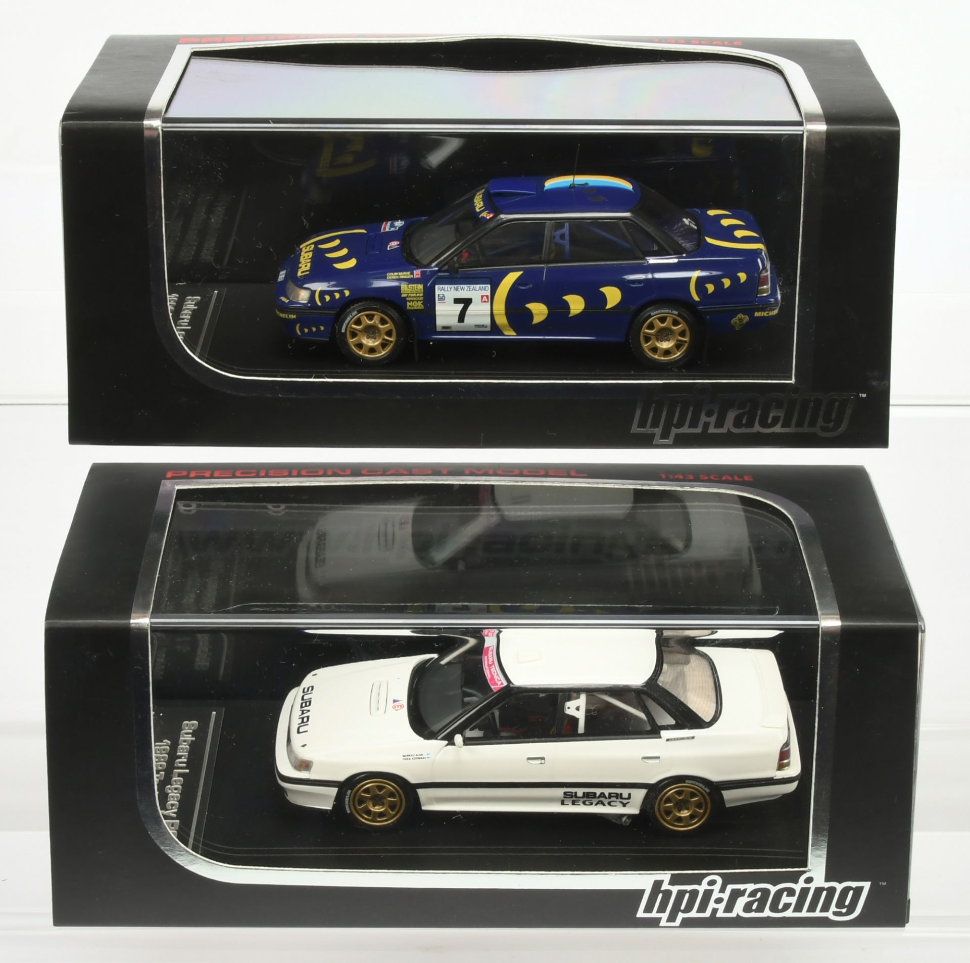 Pair of HPI Racing Subaru Legacy RS 1989 Test Car & 1993 New Zealand