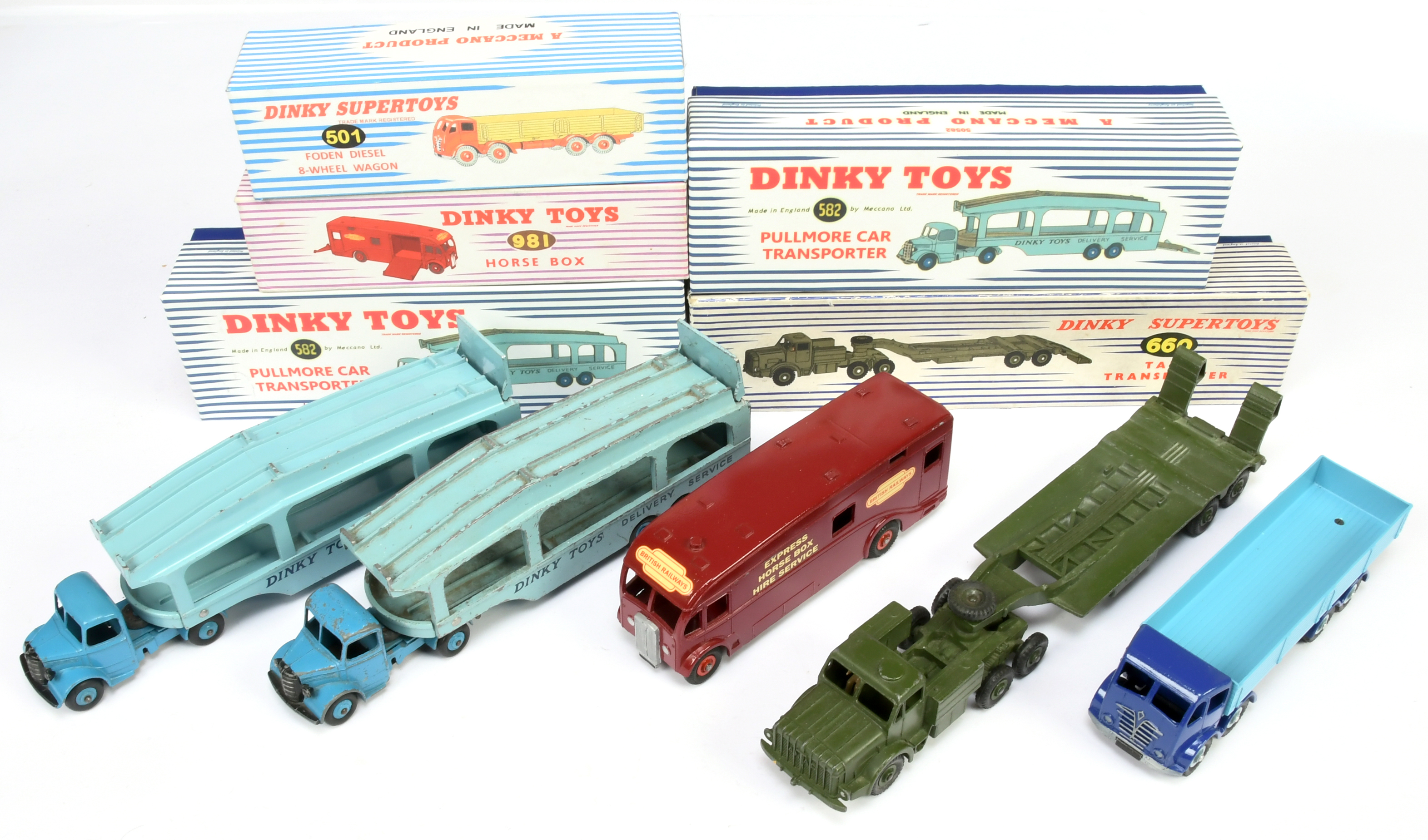 Dinky Group of Re-Issues models to include 582 Pullmore Car Transporter 