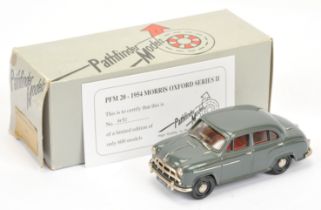 Pathfinder Models PFM20 Morris Oxford Series II 1954 - dark grey, red interior, silver and chrome...