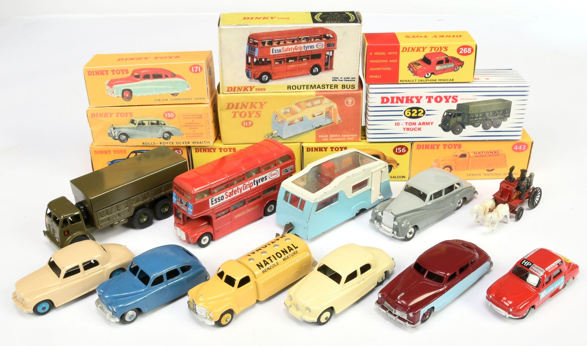 Dinky group of Re-Issues and Re-Painted models