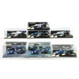 Group of Minichamps racing models to include Tyrrell Ford P34 P. Depailler 1977