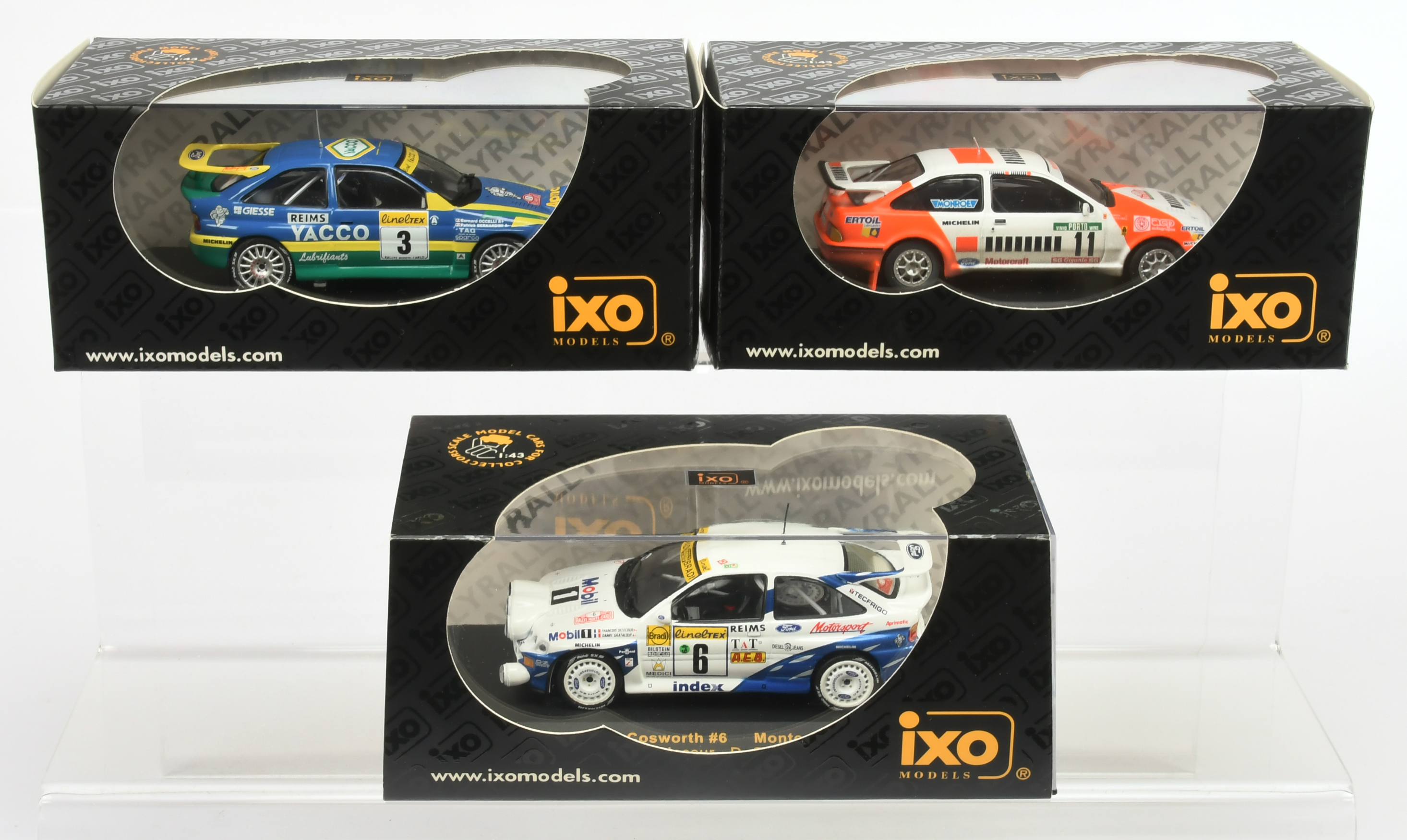 Ixo Models (1/43 Scale) group of Ford cars 