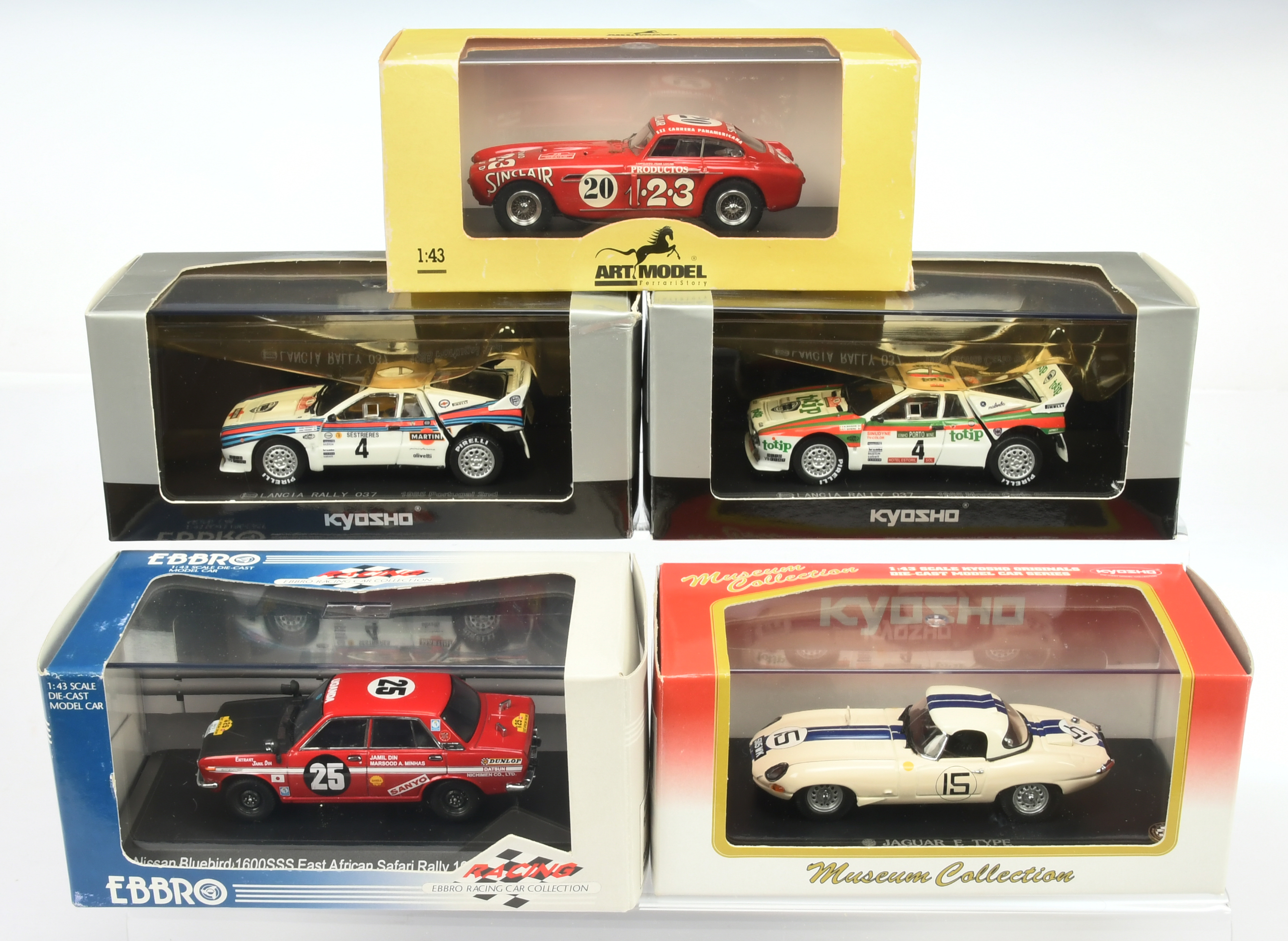 Group of Ebbro, Art Model and Kyosho Rally Cars