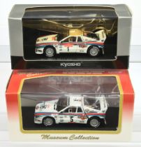 Pair of Kyosho Lancia Rally 037 models -