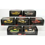 Schuco (1/43 Scale) a group of Opel cars -