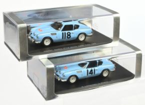 Pair of Triumph Spitfire Monte Carlo Rally 1965 Spark Models